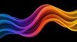 © IPutuToya - Abstract Rainbow Wave: Vibrant and fluid, this abstract digital art piece depicts a dynamic wave of color flowing across a dark backdrop. Its luminescent hues evoke a sense of motion and energy.