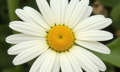 Canvas Print - Close-up of a beautiful white daisy flower