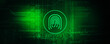 © deepagopi2011 - 2d Illustration Fingerprint Scanning Technology Concept