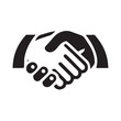 © skcpdesign - Simple black Vector Illustration of a Business Handshake