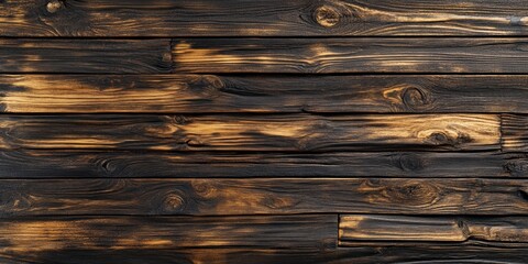 Wall Mural - Wood texture in bitumen creates a unique background, ideal for developing marine themed sites. This wood texture enhances the overall aesthetic, providing a captivating marine feel.