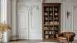 © wiwat apisithpinyo - Elegant interior of classic room with bookshelf and vintage chair