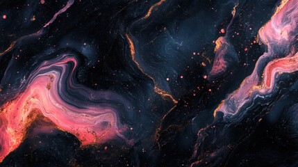 Wall Mural - Abstract Space Background with Colorful Swirls and Textures