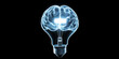 © plysuikvv - Light bulb shaped brain representing creativity and ideas