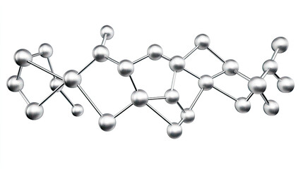 molecular structure visualization in abstract scientific background