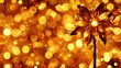 © Fragton - Golden Flower Sparkle Bokeh Festive Background