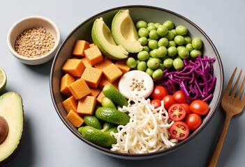 Wall Mural - pasta with vegetables