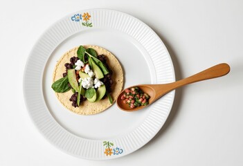 Wall Mural - plate with vegetables