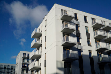 Wall Mural - Modern residential building with balconies