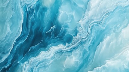 Wall Mural - Aqua ripple effects evoking serenity and freshness abstract art digital design calm environment high detail