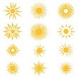© md - Collection of Simple, Stylized Sun Icons