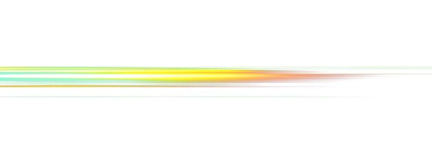 Wall Mural - Neon green horizontal speed lines. Laser lines of light. Horizontal neon light. Glowing stripes. Laser beams. light lines of movement and speed in neon color. A beautiful flash of light and sparks.