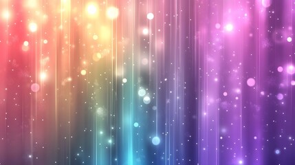 Wall Mural - vibrant light show displaying rainbow colors abstract art digital design cosmic environment aestheti