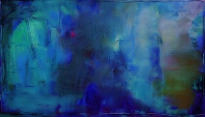 Poster - ethereal blue abstract painting with textured strokes and gradients for modern interiors, evoking tranquility and creativity


