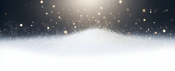 Wall Mural - white dust png, christmas dust glowing bokeh confetti light and glitter texture overlay for your des