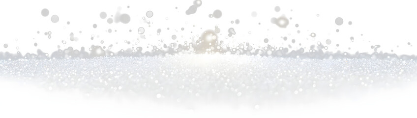 Wall Mural - white dust png, christmas dust glowing bokeh confetti light and glitter texture overlay for your des