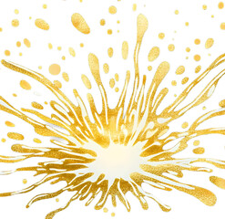 Wall Mural - golden fireworks splashes illustration.svg