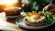 © GoodRNG - f1b0 , Yuzu avocado toast, JapaneseAmerican brunch fusion