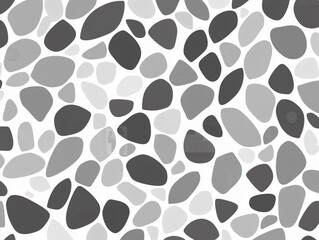 Canvas Print - Abstract Seamless Pattern Grey Pebble Stones Background