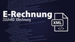 © Jens Hertel - Illustration zur E-Rechnung, ein XML Standard im elektronischen Geschäftsverkehr zwischen Unternehmen und Behörden vor XML Quelltext.