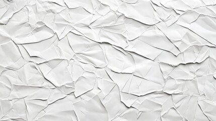 Wall Mural - Abstract textured white surface with crumpled paper effect