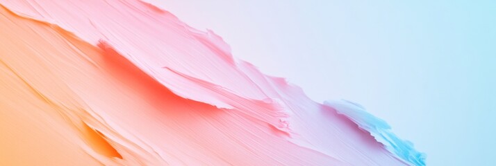 Aufkleber - Abstract Pastel Texture Soft Brushstroke Patterns in Vibrant Gradient Tones