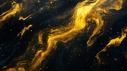 Golden black and yellow texture background