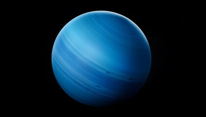 planet neptune in a black background