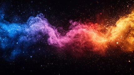 Colorful dust cloud. (1)