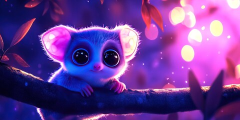 Wall Mural - 3D animation sugar glider 