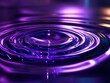 © Bijac - abstract 3d visualization of iridescent liquid metal surface with dynamic ripples creating futuristic ultraviolet fluorescent effect