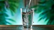 © Genevieve - refreshing still life water pouring into a crystal glass