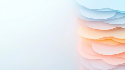 Poster - Pastel Gradient Data Flow Abstract Concept of Digital Movement and Online Etiquette