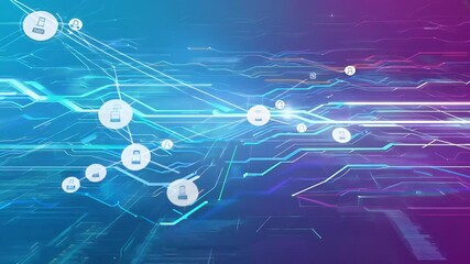 Wall Mural - background network block distributed text concept chain computer blockchain network connection chain