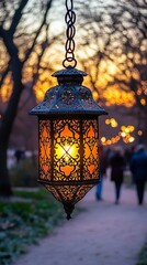 Sticker - Sunset park lantern glow