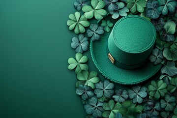 Poster - St Patrick's day themed background, celebrating the Luck of Irish. Stock