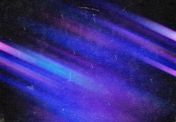 Wall Mural - dusty scratched abstract purple light stripes backgound overlay, screen mode for vintage retro looki