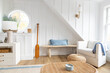 © Raymond Forbes LLC/Stocksy - Modern Cottage home Architecture Bedroom