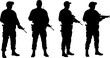 © Anomal - vector set of vector policeman silhouette