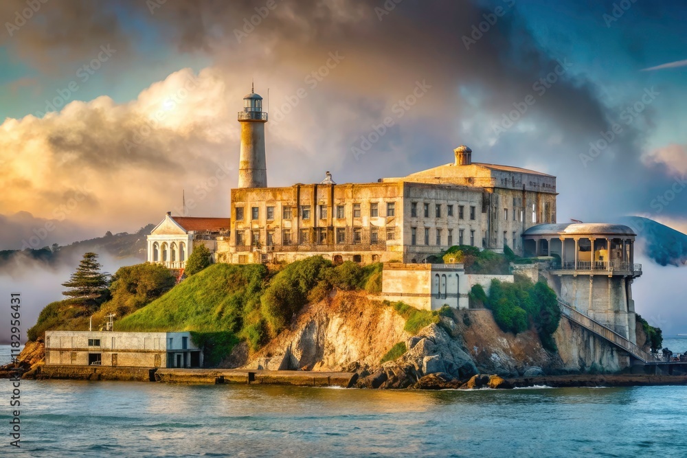 Alcatraz Island decay and historic structures photo 1