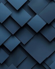 Leinwandbilder - Abstract dark blue square pattern background.