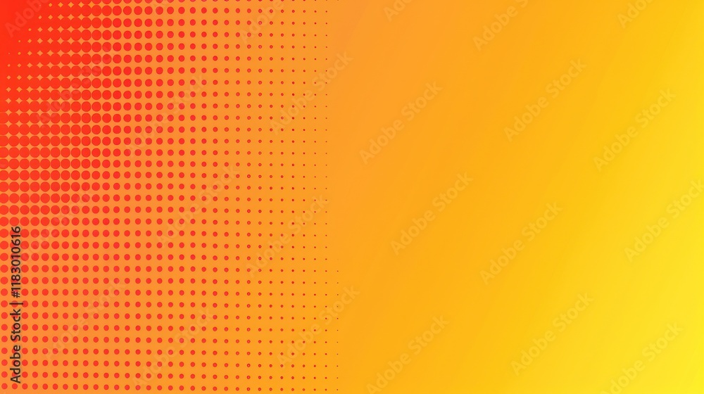 Abstract Orange and Yellow Dotted Background