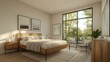 © muhammad - Modern Bedroom Design with Large Window and Natural Light