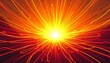 © QITIAN - Vibrant explosion of yellow and orange light radiating outward.