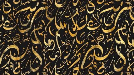 Wall Mural - arabic graffiti pattern wallpaper