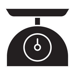 Wall Mural - Cooking scale icon in glyph style