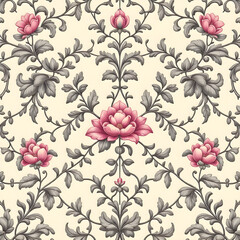 seamless pattern with flowers