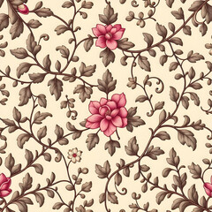 seamless pattern with flowers