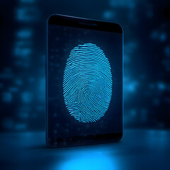 digital fingerprint scanner, scan biometric identity and access password thru fingerprint, concept o