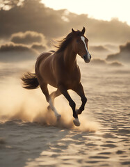 Wall Mural - horse sand animal betting breed cavalry compete competition dash gallop hoof horseshoe jockey leg mu